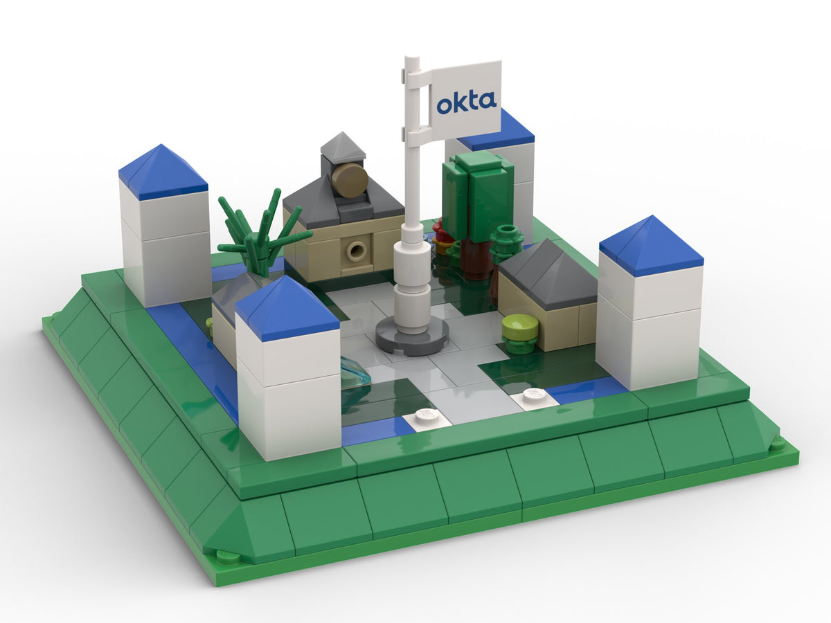 Ciudad amurallada, view of the custom brick model