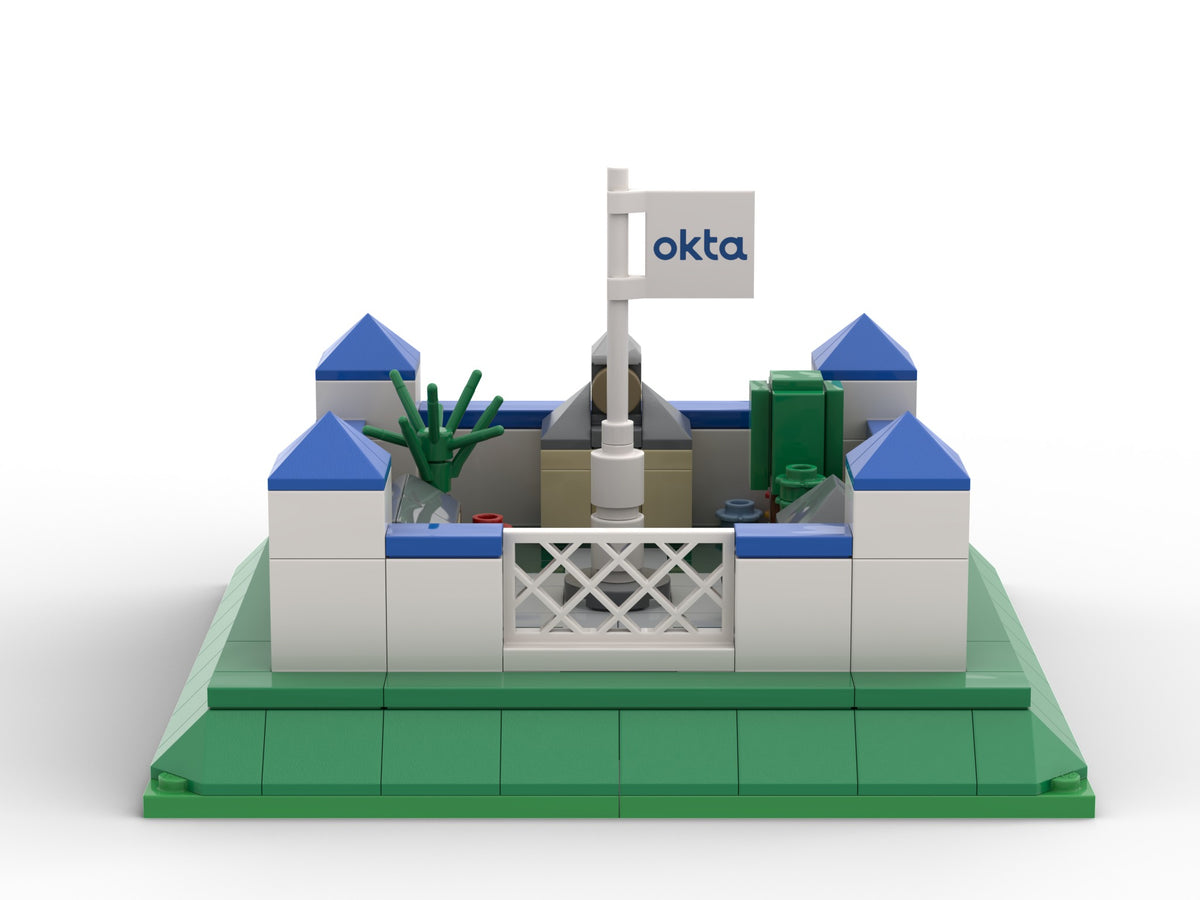 Ciudad amurallada, view of the custom brick model