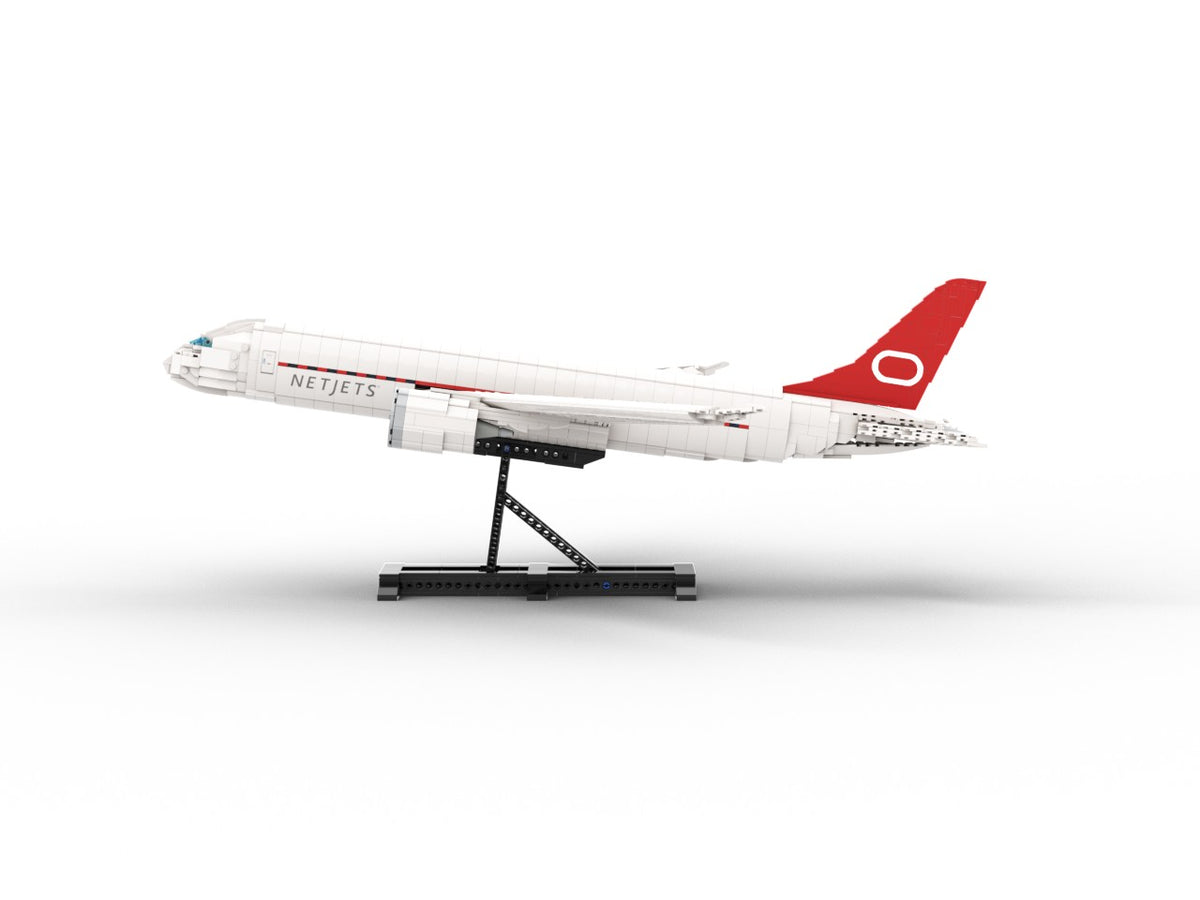 Oracle NetJets Plane Display Model, side render of the plane with Oracle branding