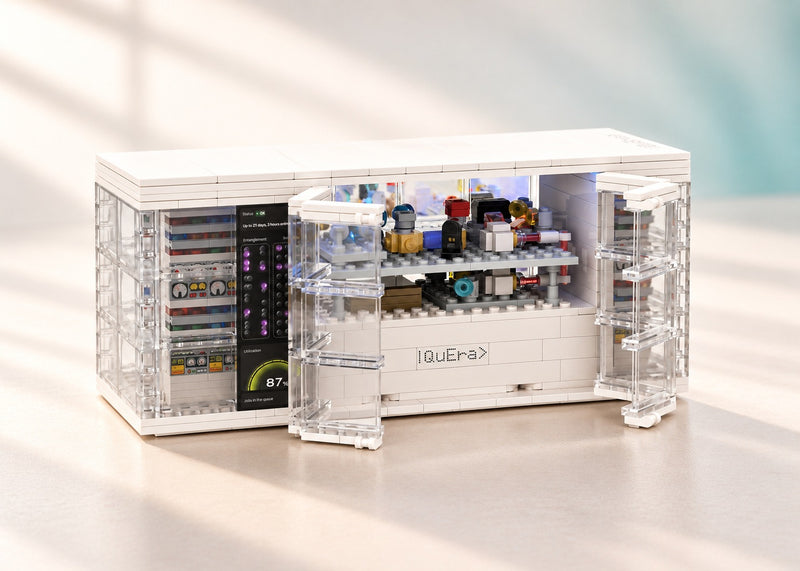 QuEra Unit Computer Kit - custom brick model, studio presentation