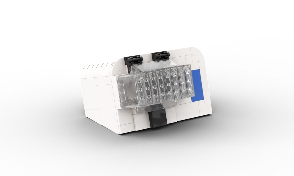 OMNI, view of the custom brick model