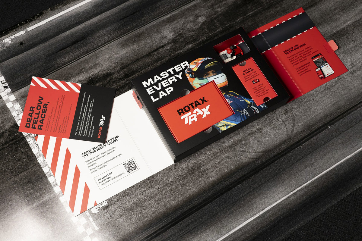 Rotax TRAX Kart Kit, the open Rotax presentation pack with the kart