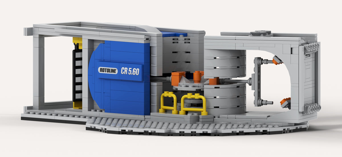 Rotoline CR5.60 Building Kit, render of the central carousel and open gray structure