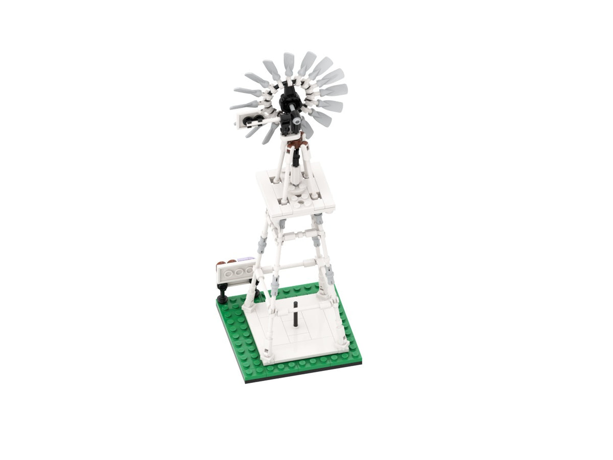 Molino, view of the custom brick model
