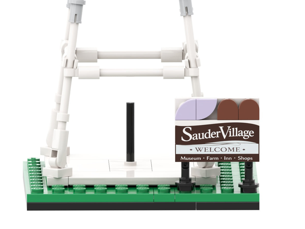 Molino, view of the custom brick model
