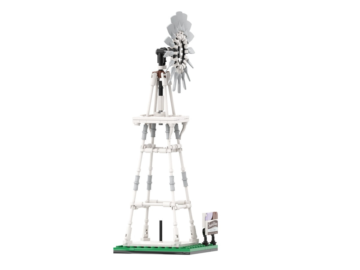 Molino, view of the custom brick model