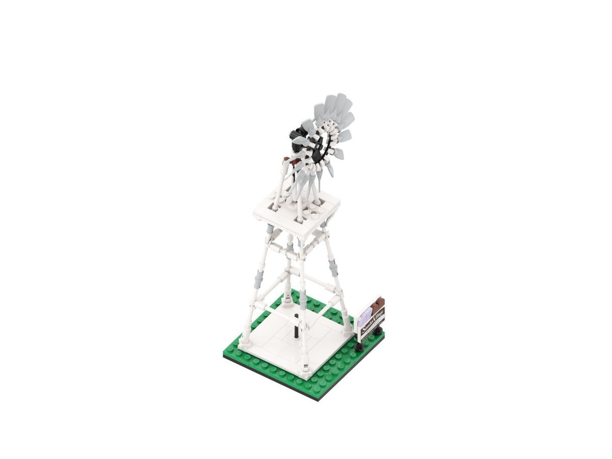 Molino, view of the custom brick model