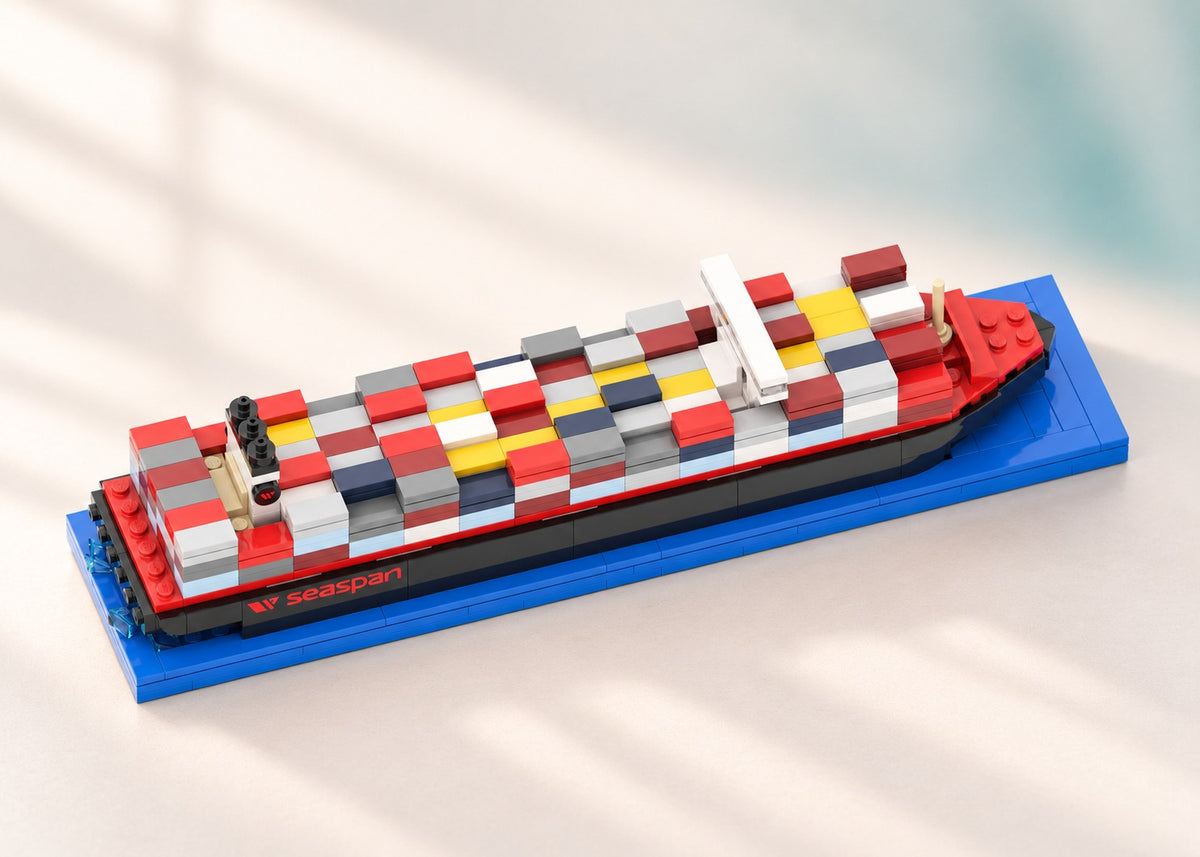Bausatz mit dem Containerschiff von Seaspan