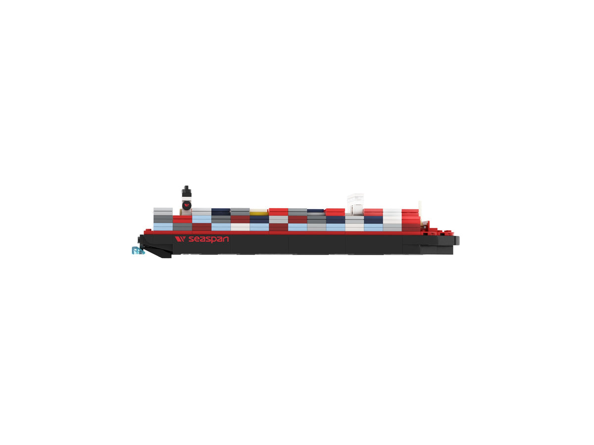 Bausatz mit dem Containerschiff von Seaspan, Projektdetail