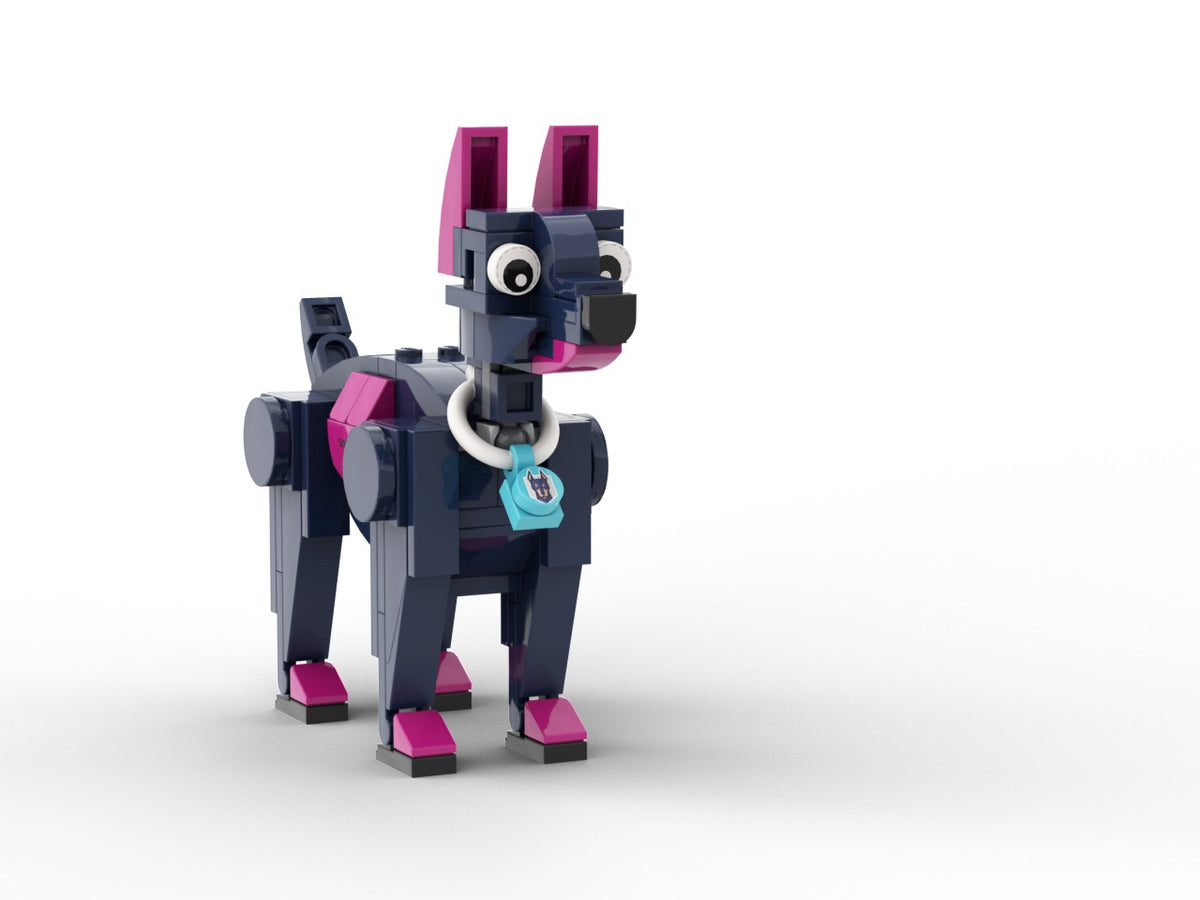 Bausatz mit Snyks Hundemaskottchen, Projektdetail