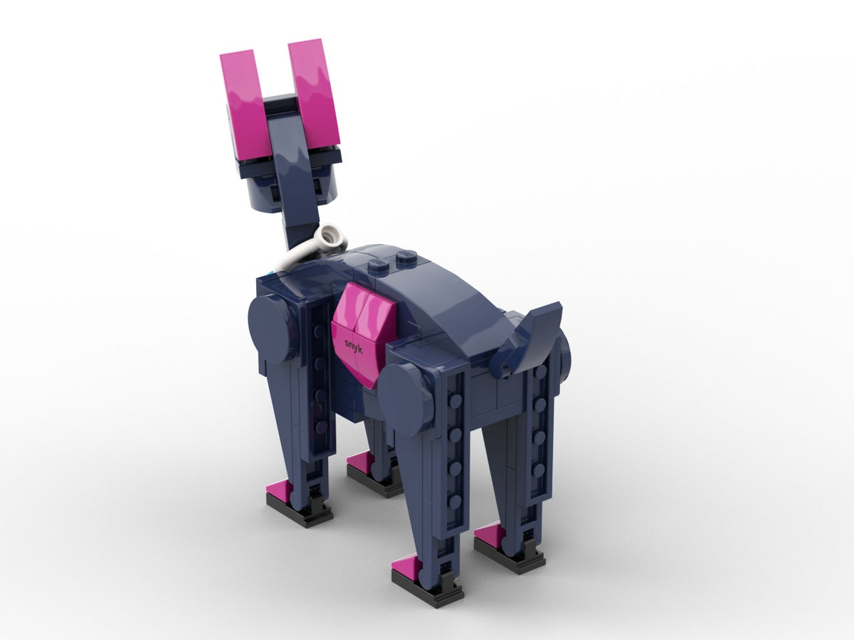 Bausatz mit Snyks Hundemaskottchen, Projektdetail