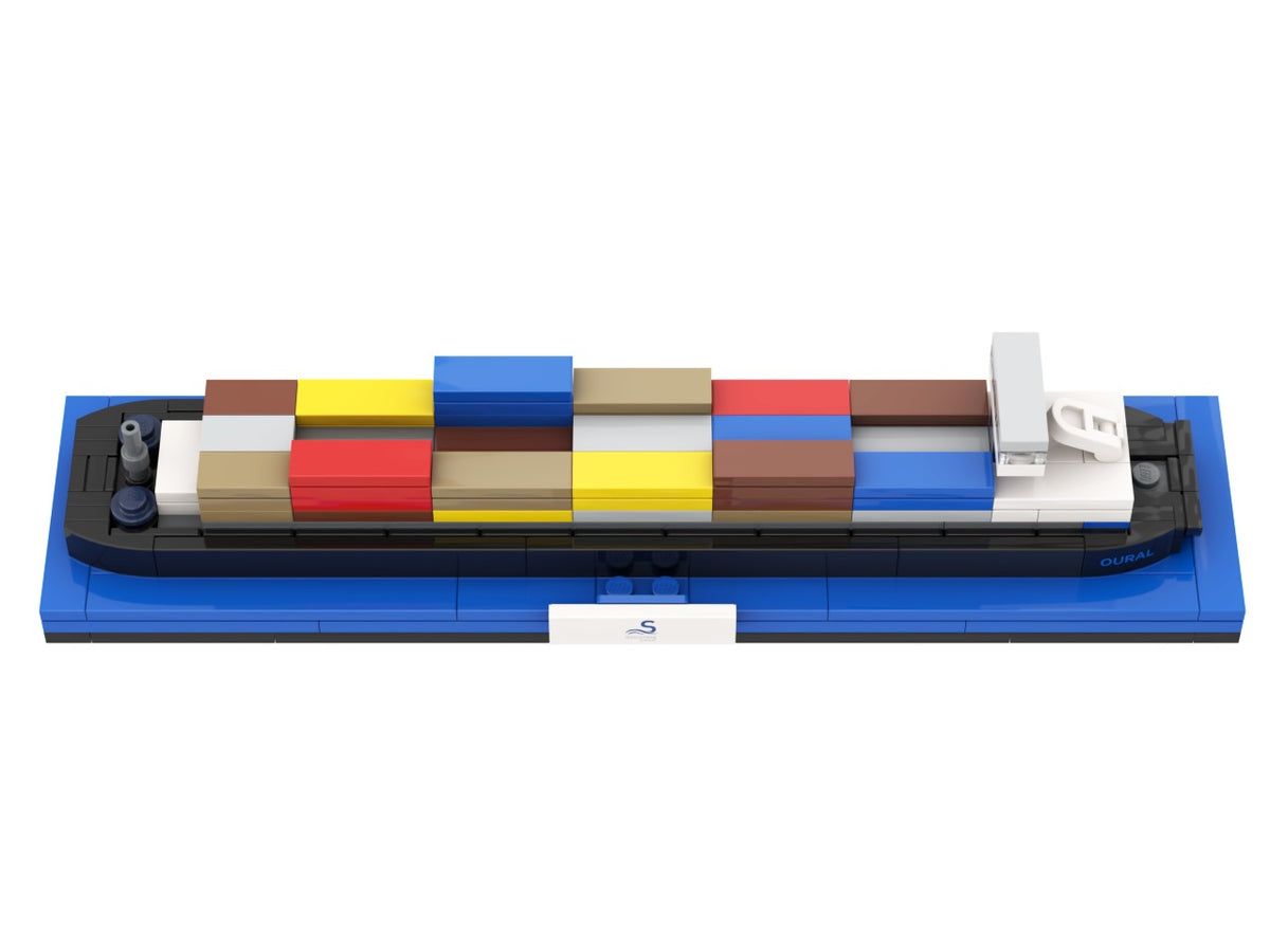 Oural, view of the custom brick model