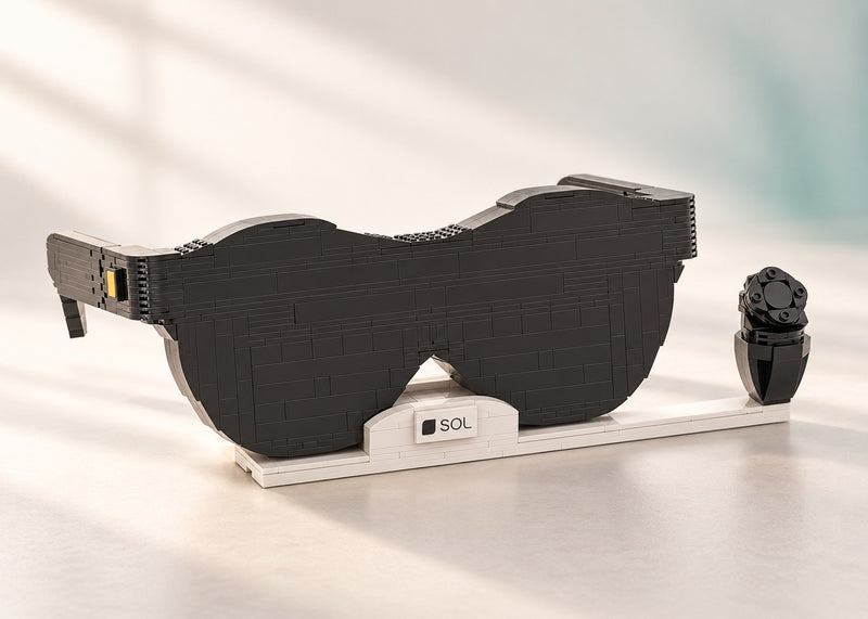 Sol Reader Product Kit - custom brick model, studio presentation
