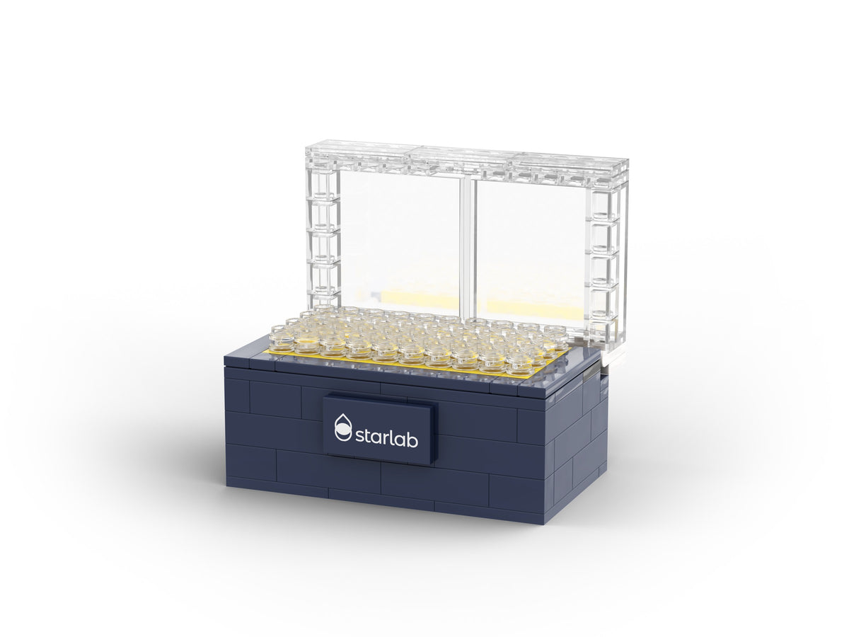 Starlab TipOne Kit, render of the TipOne rack model with its lid open