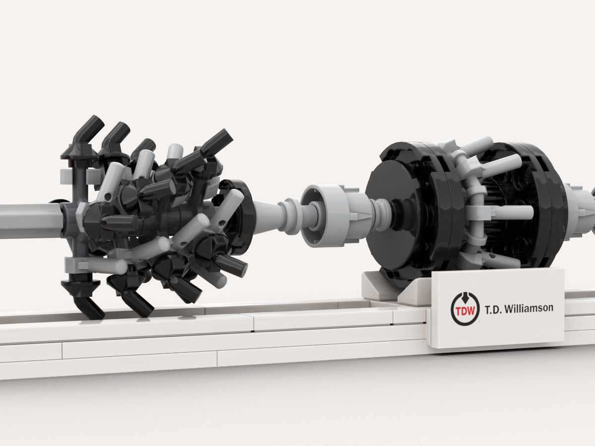 T.D. Williamson MDS Pro Inspection System Kit, close-up render of the central mechanism and branded base
