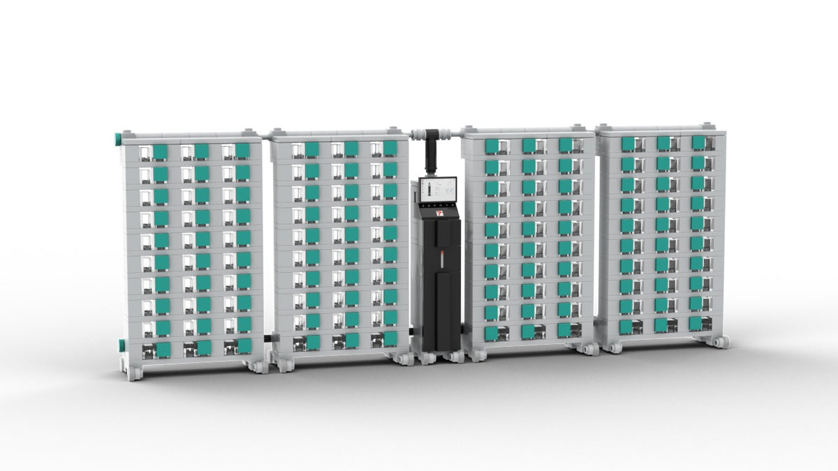 Emerald IVC y Zephyr AHU, view of the custom brick model