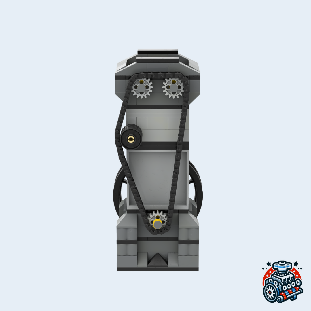 DOHC Single Cylinder Vacuum Engine