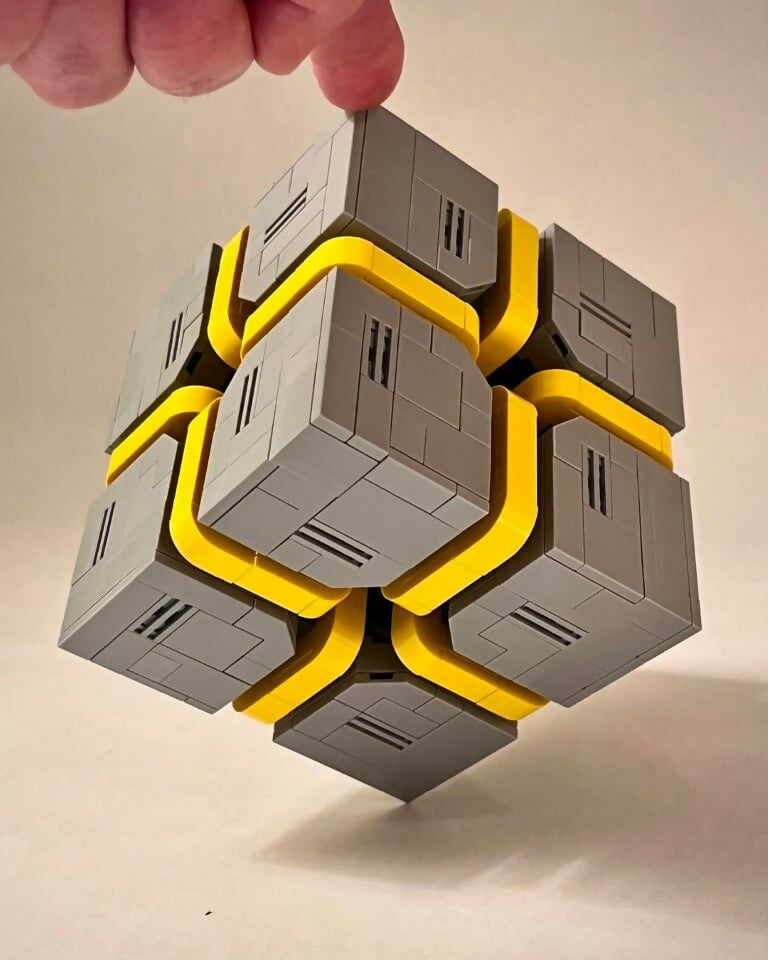Sci-Fi Caution Cube, by Zachary Steinman