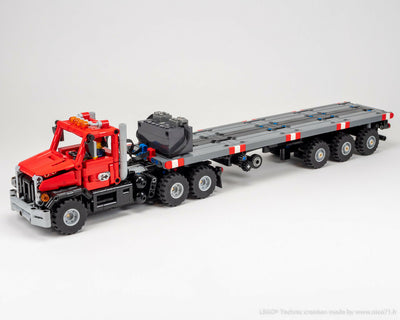 Heavy-Duty Truck and Steering Axle Trailer