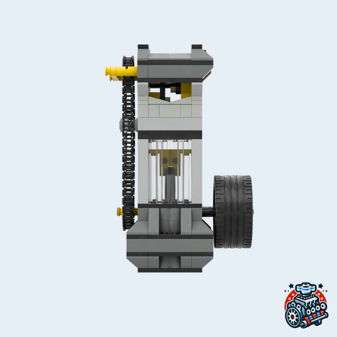 DOHC-Einzylinder-Vakuummotor