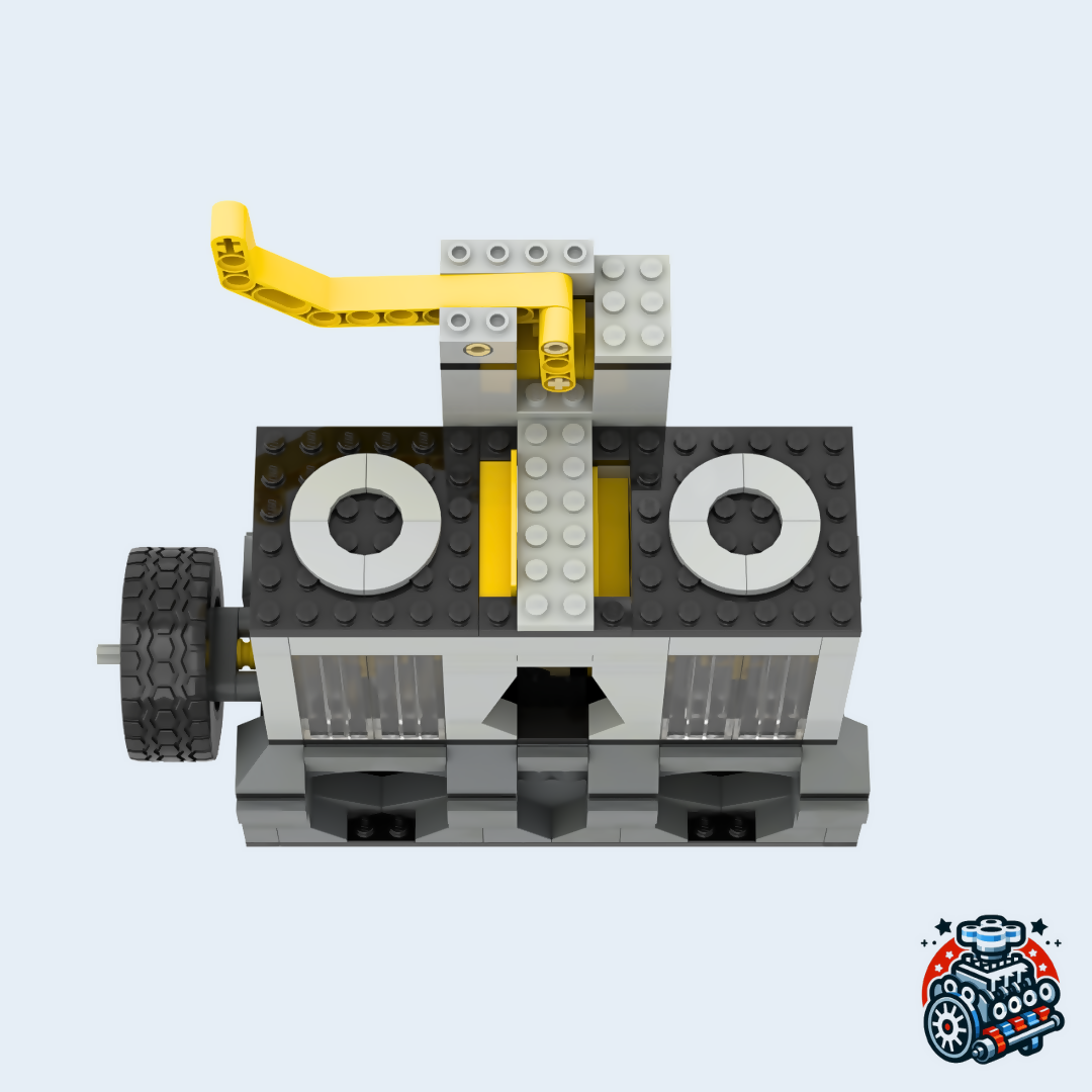 Motor de vacío de 2 cilindros en línea