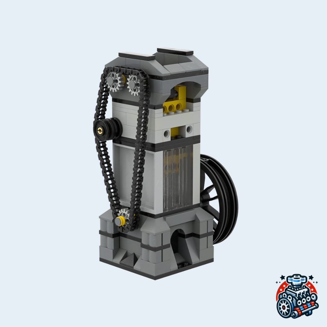 DOHC Single Cylinder Vacuum Engine