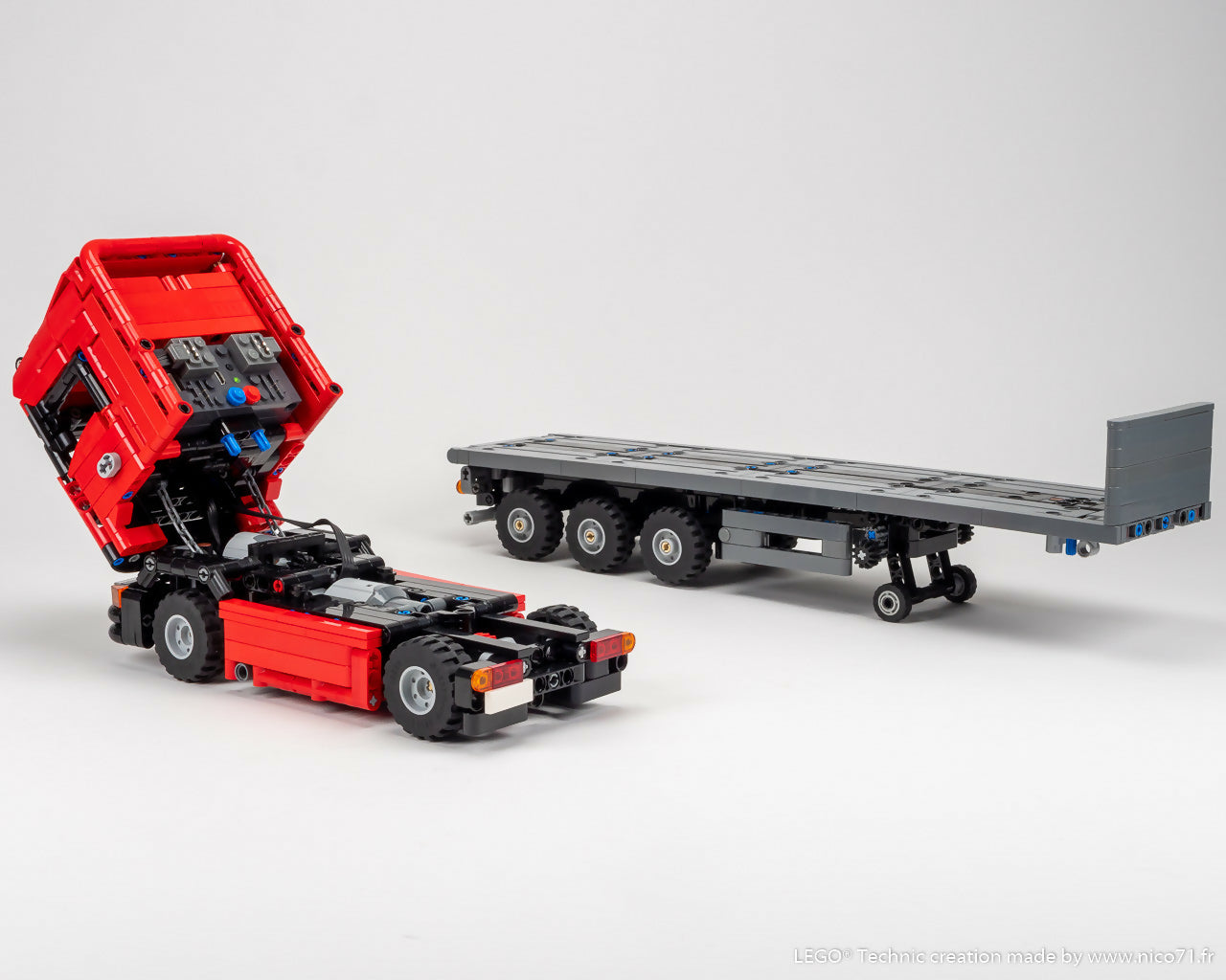 Euro-Truck and Steering Axle Trailer