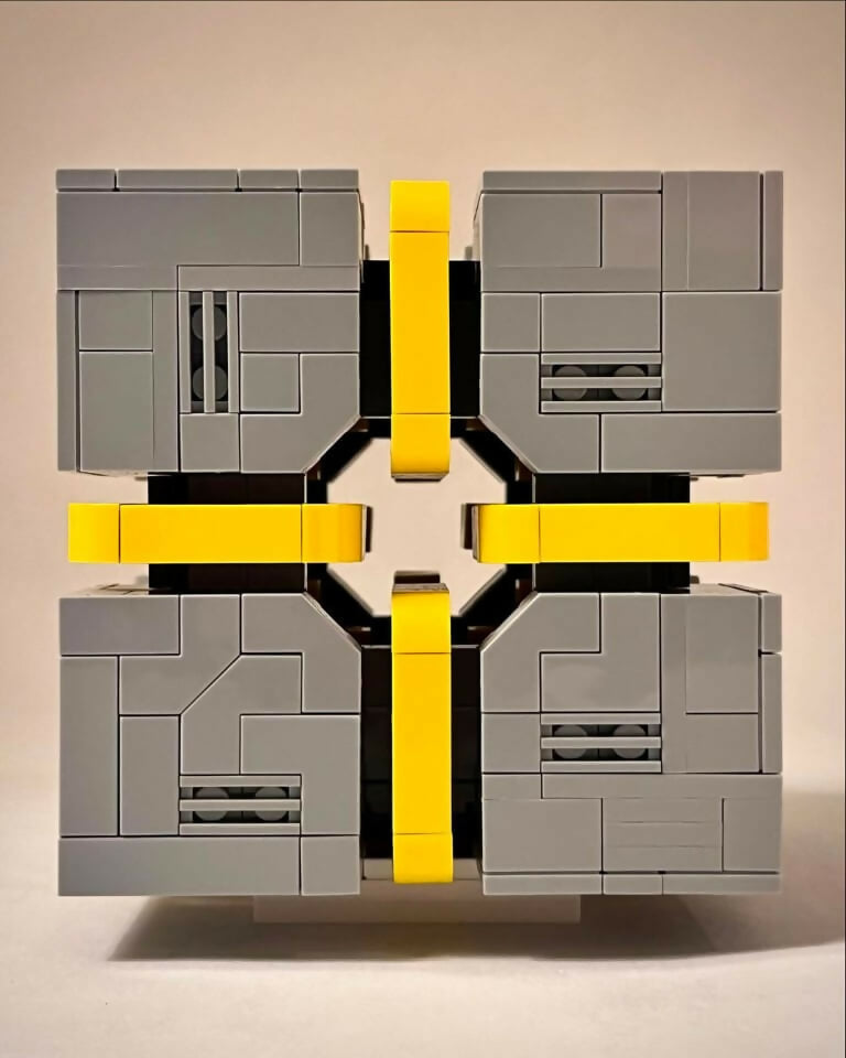 Sci-Fi Caution Cube, by Zachary Steinman