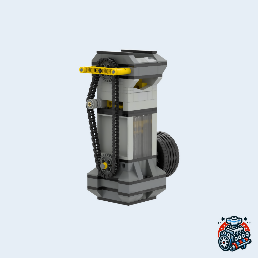 DOHC-Einzylinder-Vakuummotor