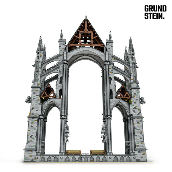 Gothic Cathedral- Cross Section | Minifigure Scale 1:42 | 41000 parts, 1.34m high