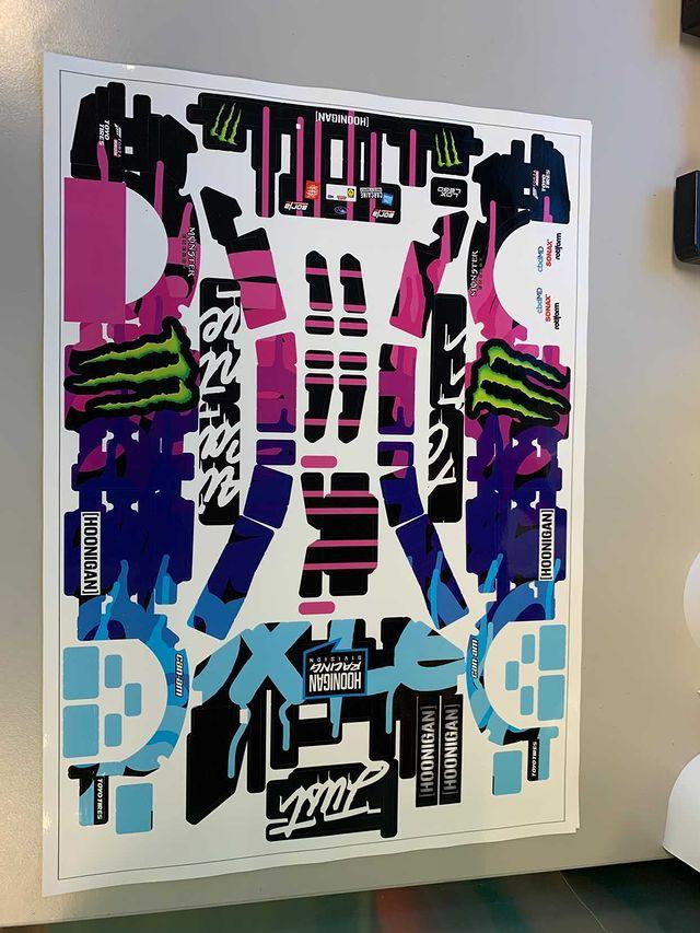 Sticker-Wrap für Loxlegos Subaru STI - BuildaMOC