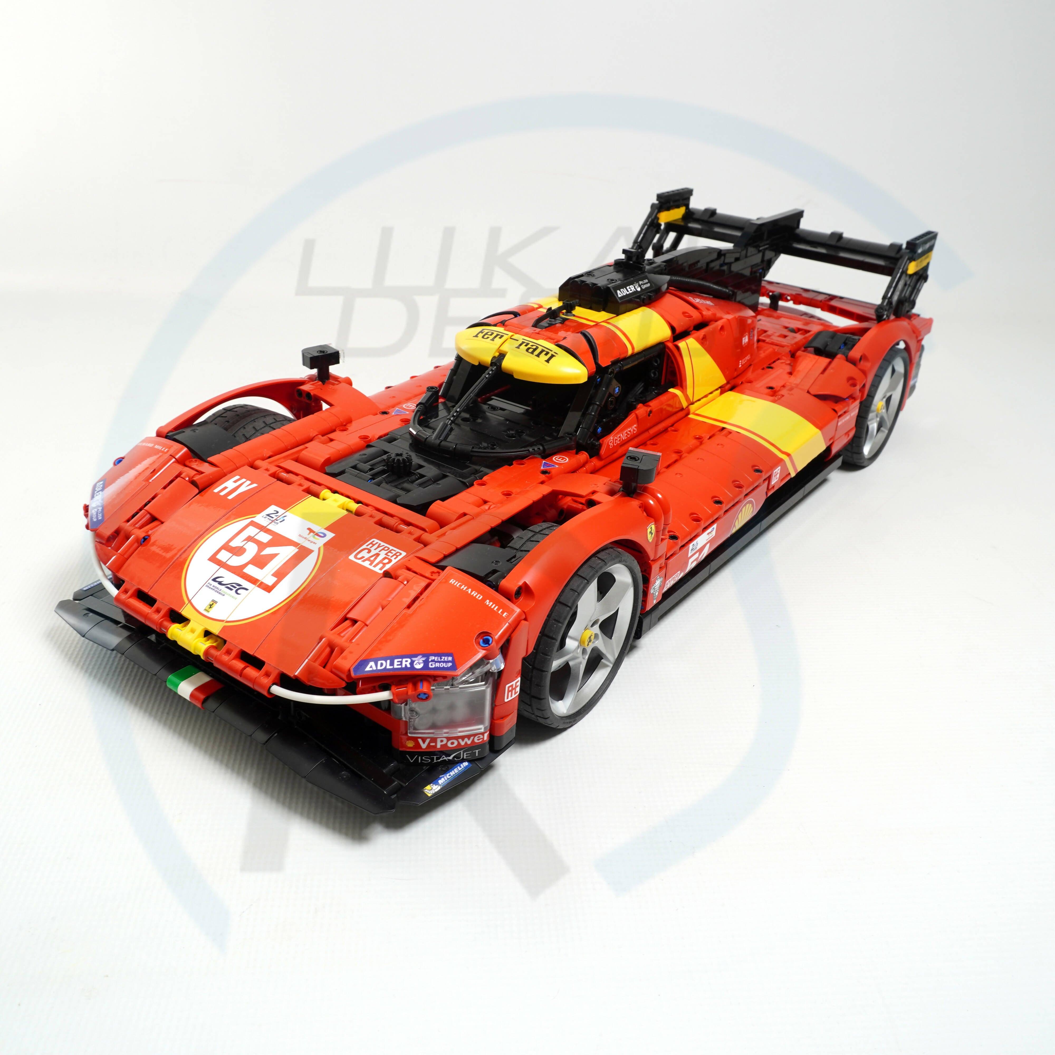 Ferrari Hypercar 499P 1:8 Scale - BuildaMOC