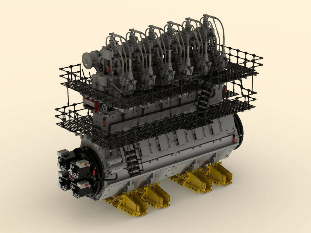 2-Stroke Marine Diesel Engine - BuildaMOC