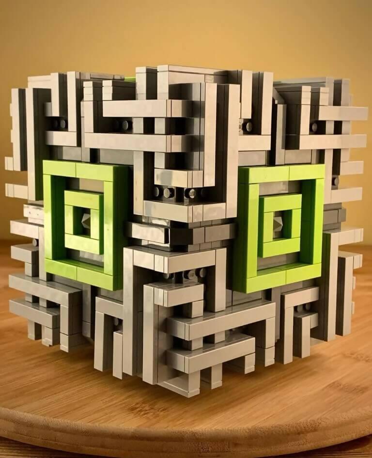 Celtic Art Deco Cube, by Zachary Steinman - BuildaMOC