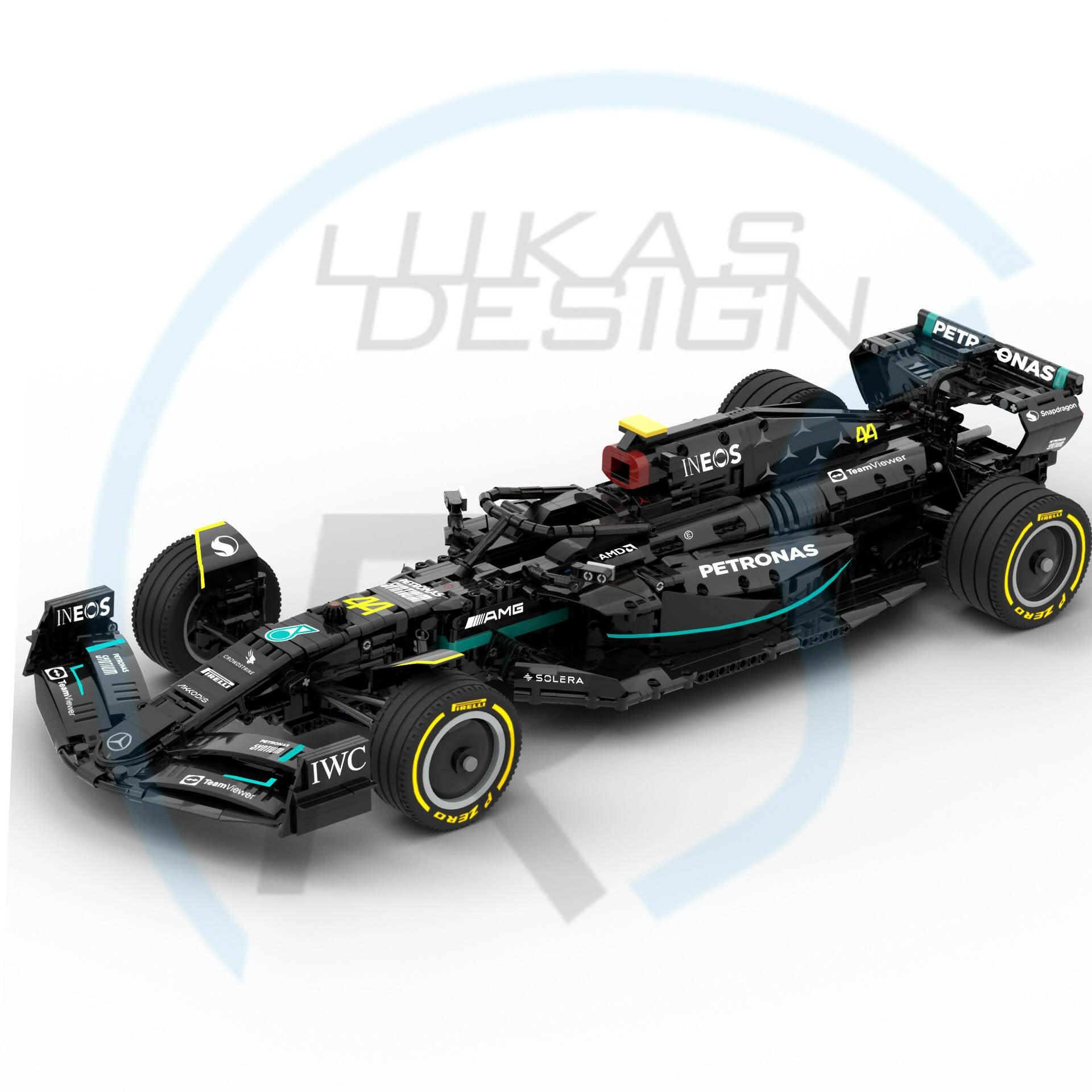 Mercedes F1 W14 1:8 Scale - BuildaMOC