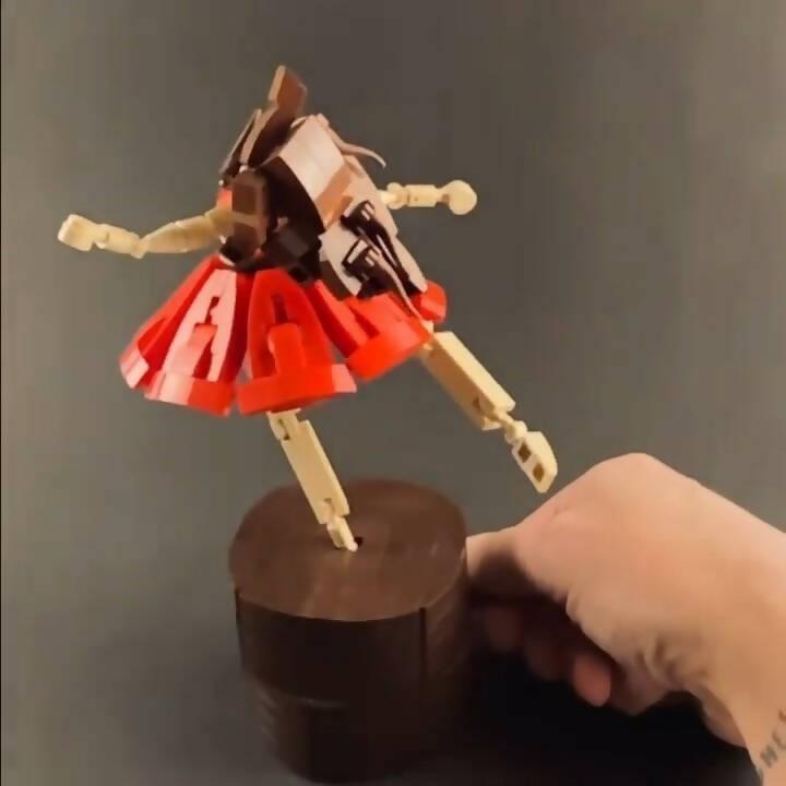 Red Dress Dancer, by StensbyLego Red Dress Dancer, by StensbyLego
