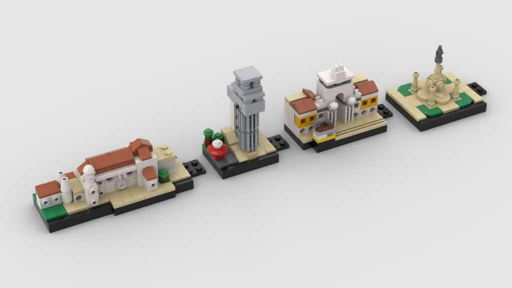 Skyline von Lissabon - BuildaMOC