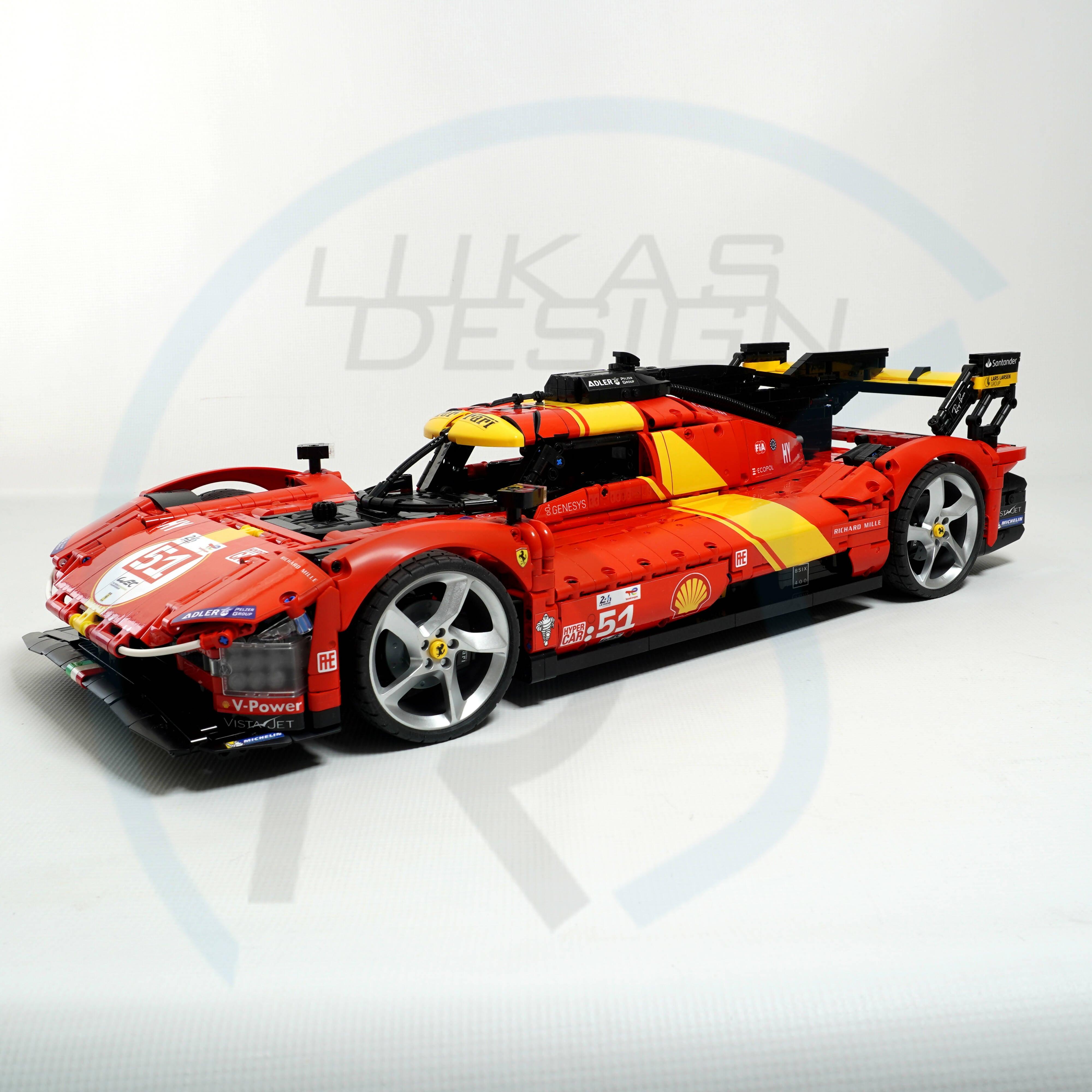 Ferrari Hypercar 499P 1:8 Scale - BuildaMOC