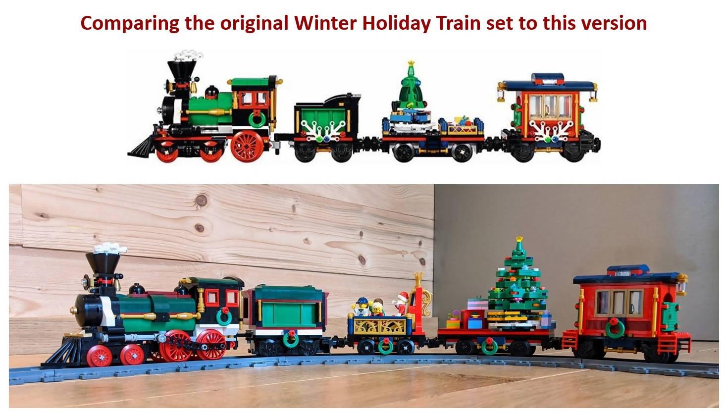 Motorized and Improved Christmas Train - BuildaMOC