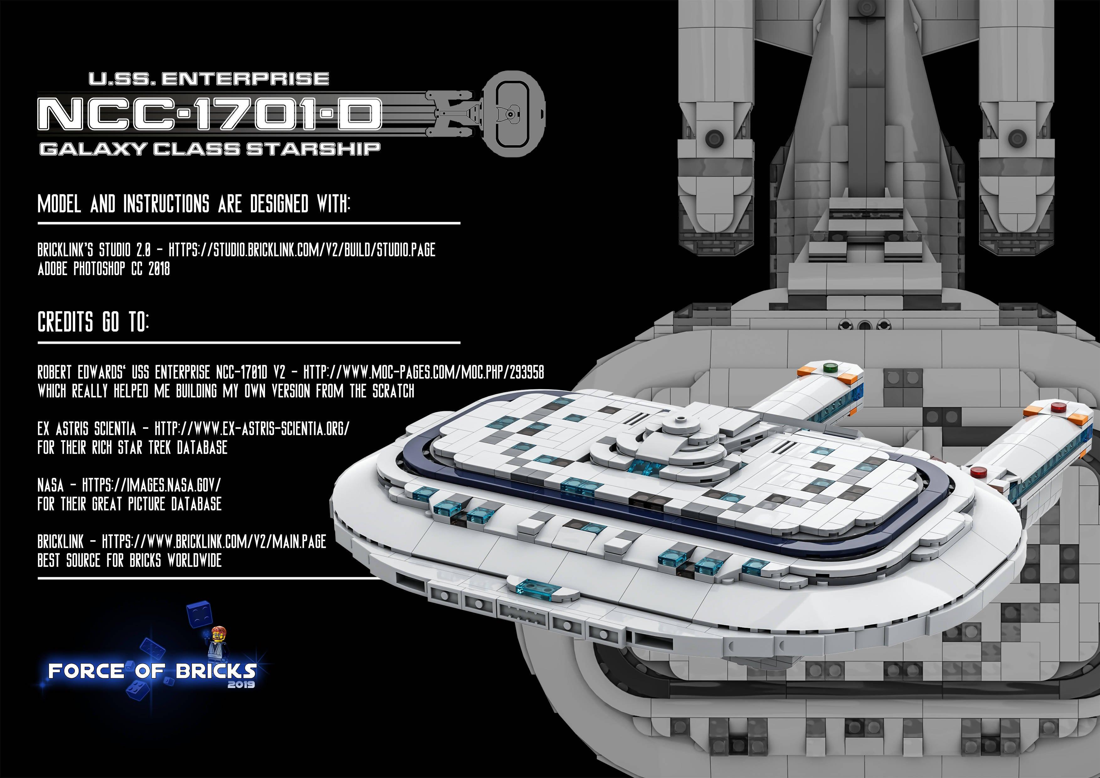 Enterprise Galaxy Class Starship - BuildaMOC