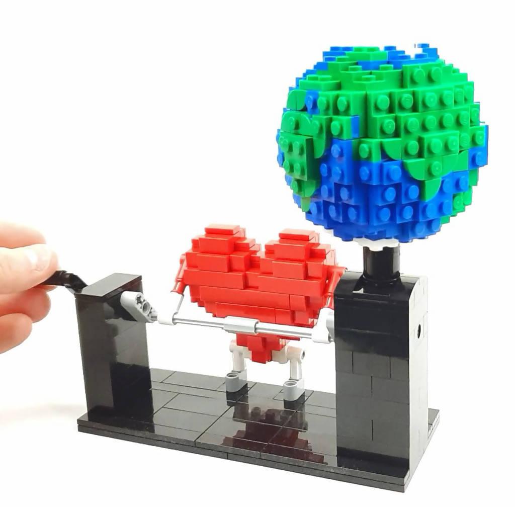 Love Planet, un autómata LEGO de corazón - BuildaMOC