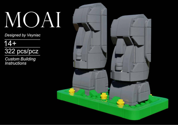 Moai (Easter Island Statues) - BuildaMOC