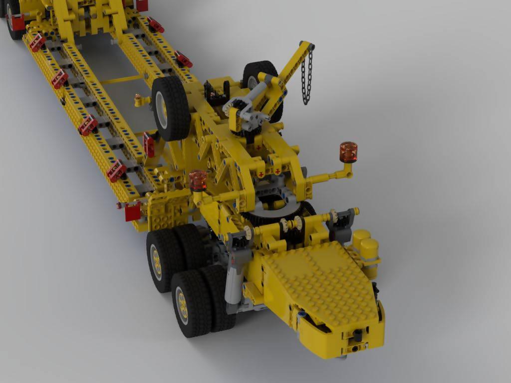 Remolque Low Boy con puente para calderas y transformadores - BuildaMOC