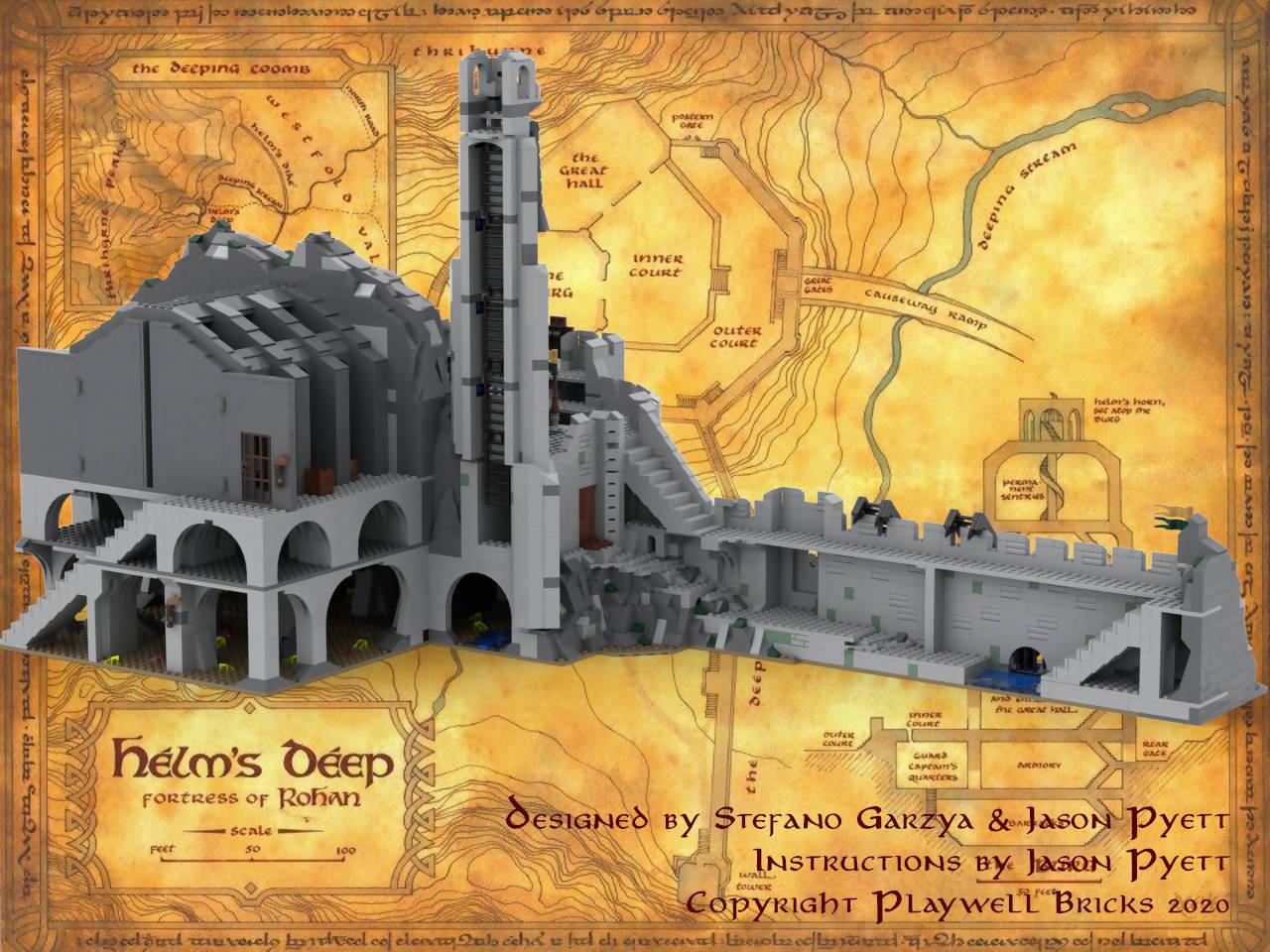 Helm's Deep, UCS scale - BuildaMOC