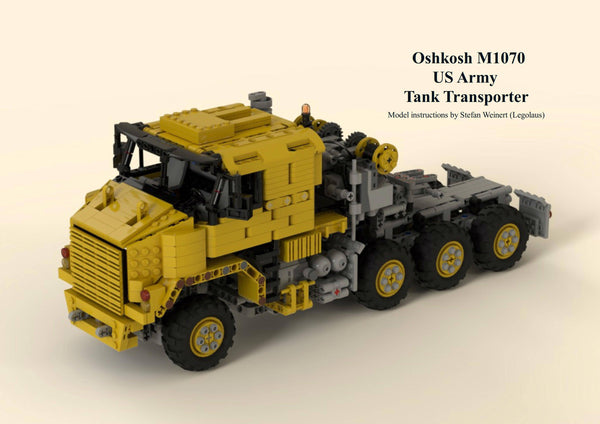 Oshkosh M1070 U.S. Army HET (Heavy Equipment Transporter) - BuildaMOC