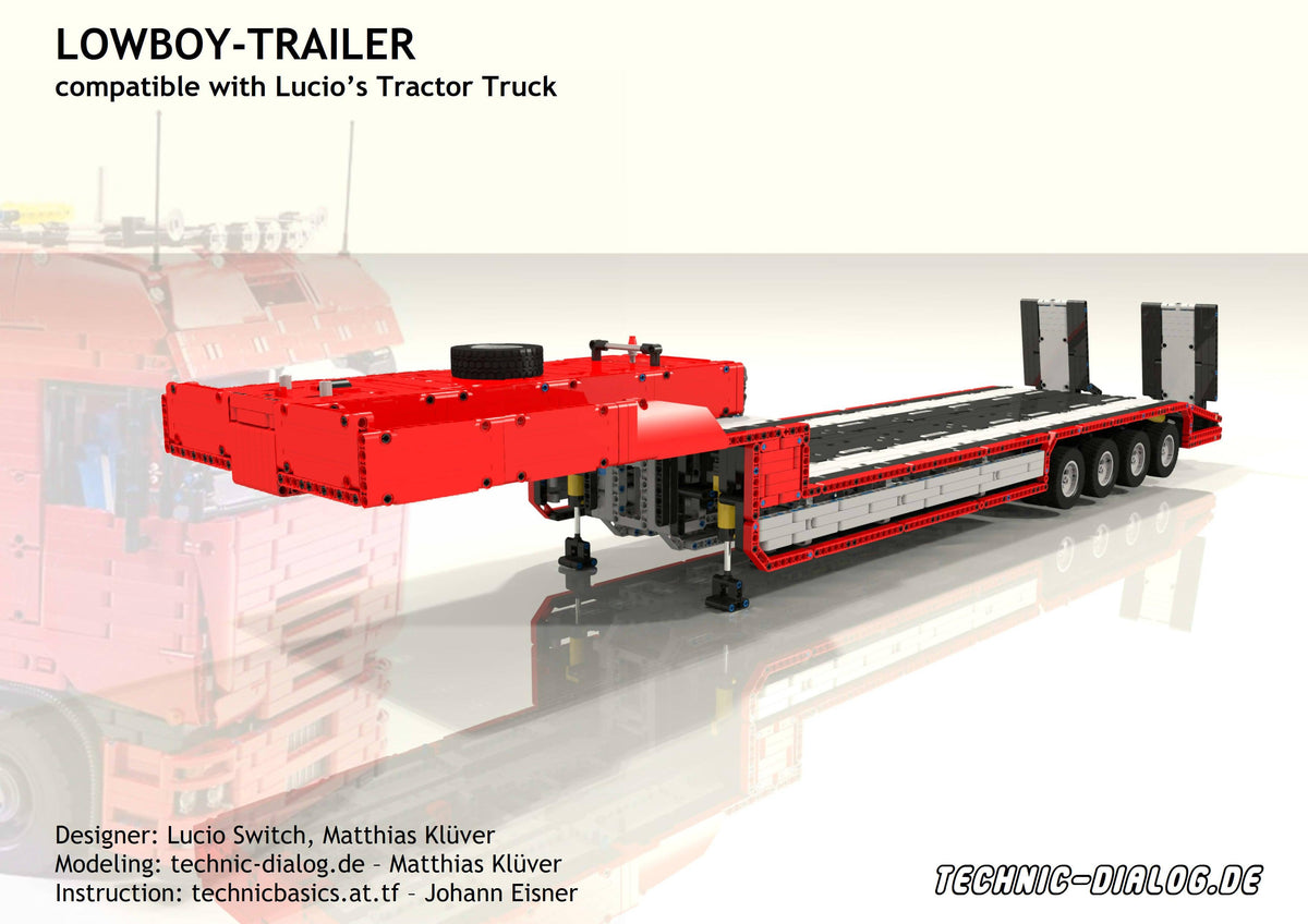 Lowboy-Anhänger - BuildaMOC