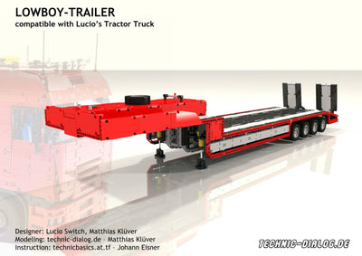 Lowboy Trailer - BuildaMOC