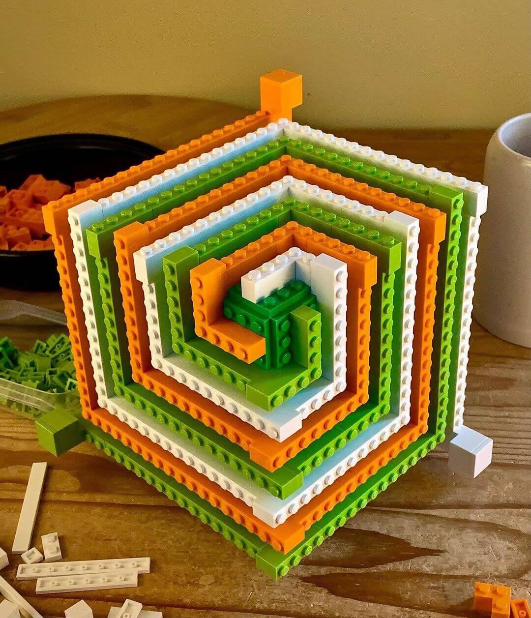 Cube Swirl Variation, by Zachary Steinman - BuildaMOC