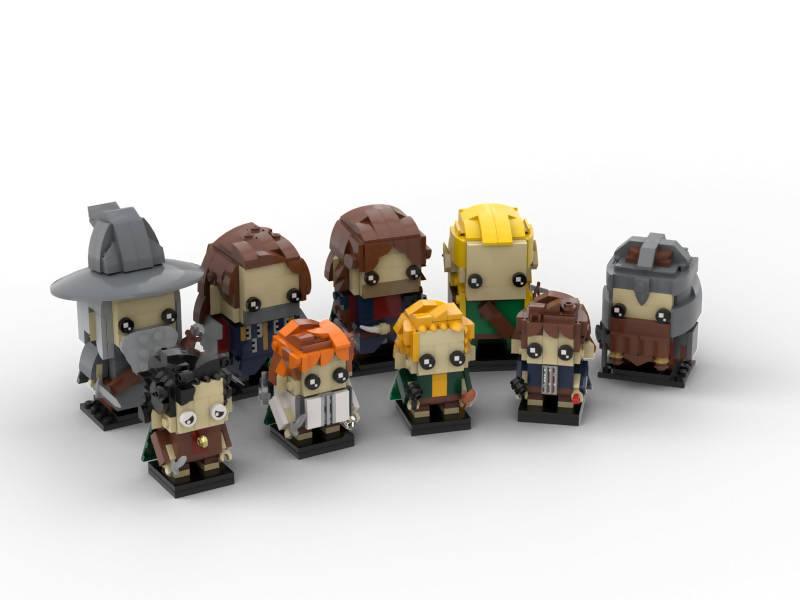 LOTR Brickheadz - Fellowship of the Ring - BuildaMOC