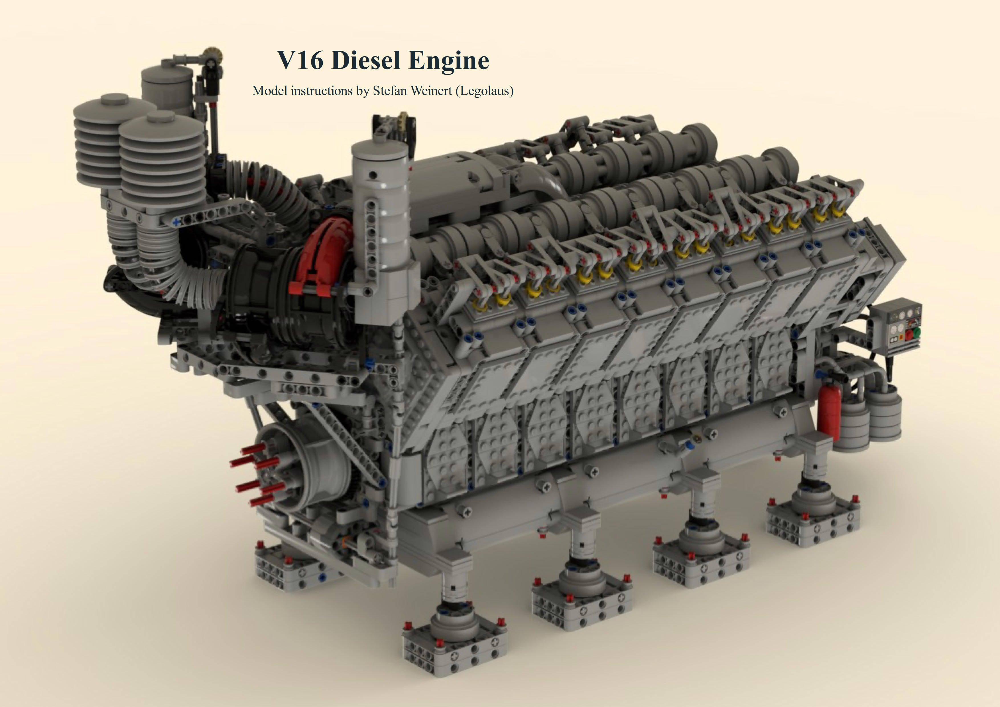 V16 Diesel Engine - BuildaMOC